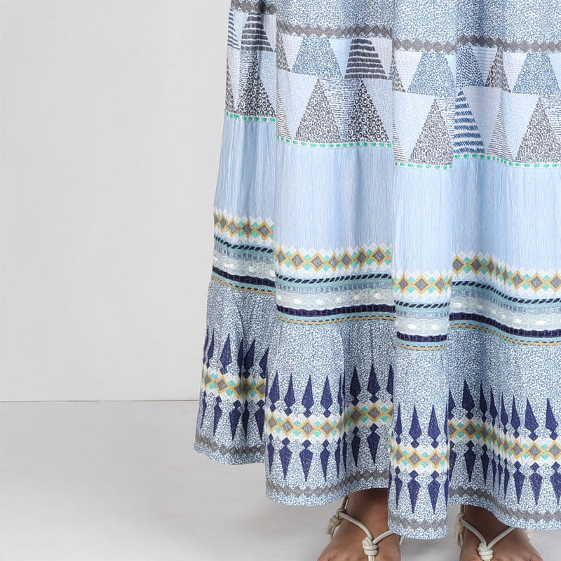 CONDITIONS APPLY Camillo Skirt in Blue Combo