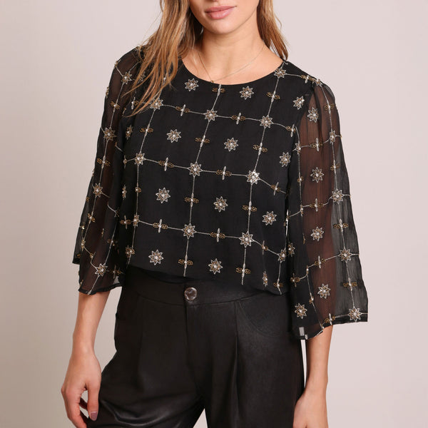 TRAFFIC PEOPLE Liza Top in Black