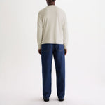 WAX LONDON Caleb Henley Long Sleeve T Shirt in Ecru