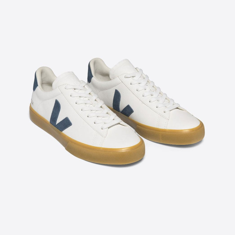 Campo Chromefree Leather Sneakers in Extra White/California