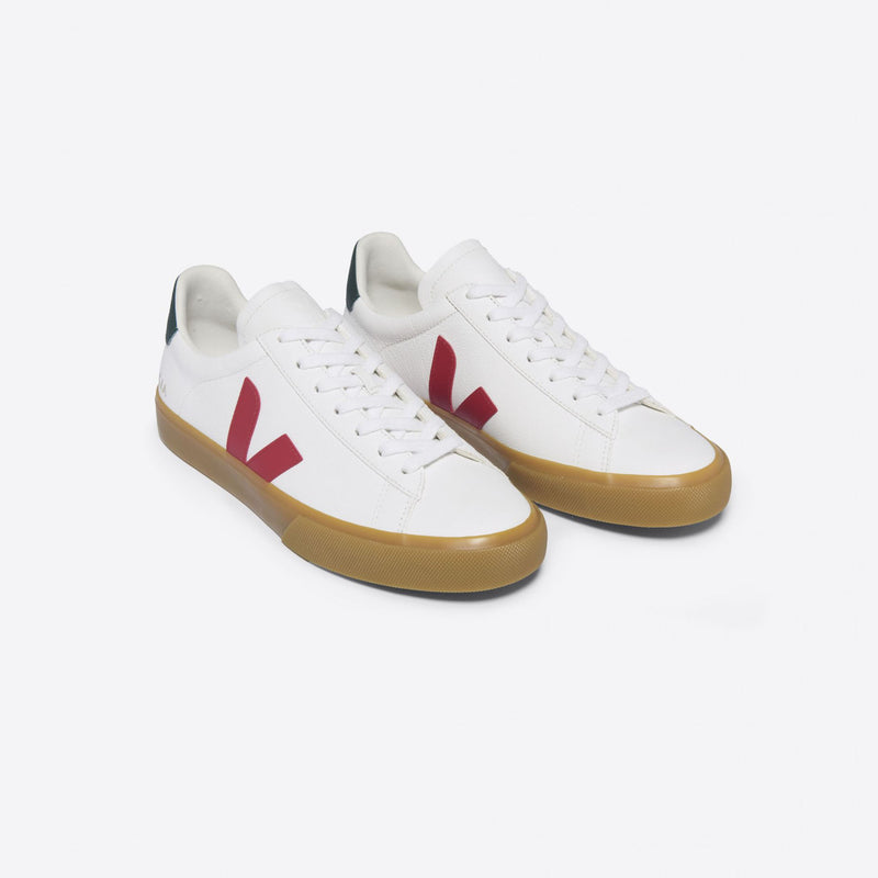 Campo Chromefree Leather Sneakers in Extra White/Pekin/Poker
