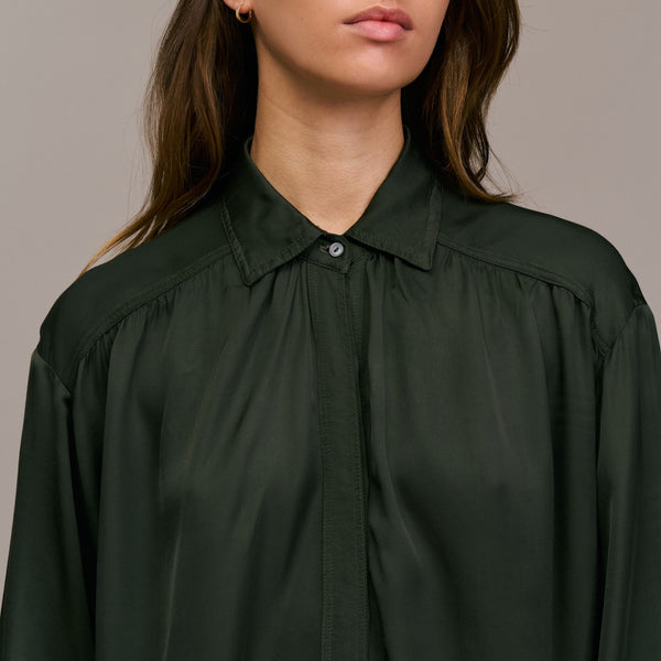 DIEGA Carina Elegant Shirt  in Green
