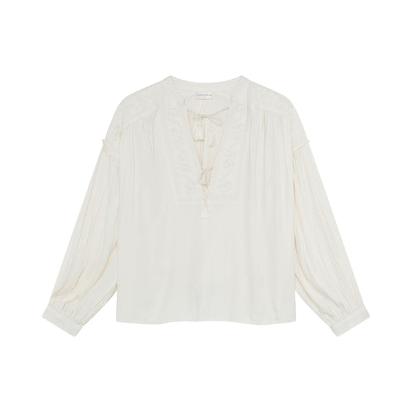 MAISON HOTEL Vega Blouse in Soft Ecru