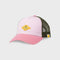BILLYBELT Cotton Trucker Cap in Pink/Green