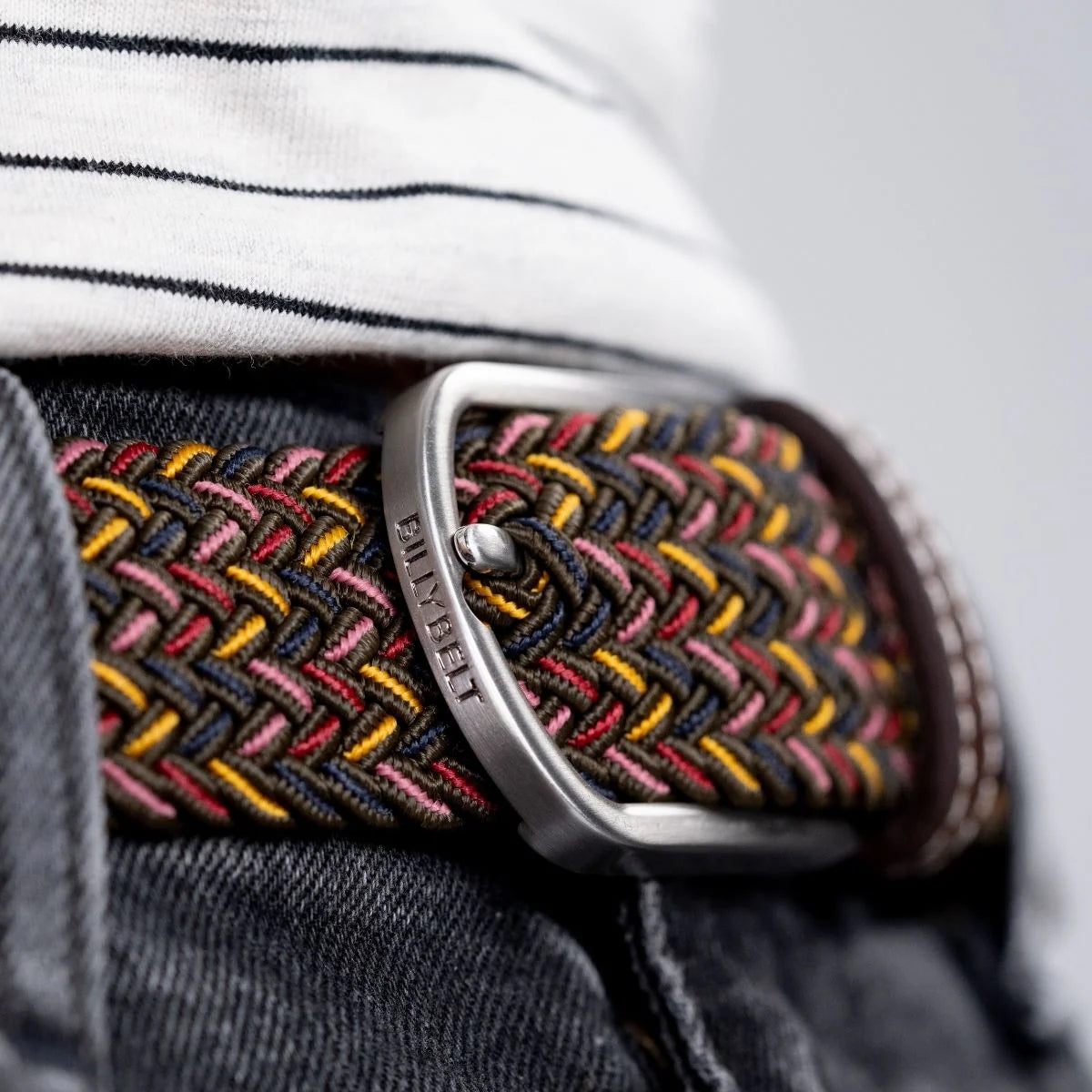 BILLYBELT Elastic Woven Belt in Caracus
