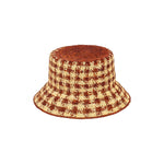 TRAVAUX EN COURS Bob Raffia Hat in Rust