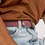BILLYBELT Elastic Woven Belt in Sienna