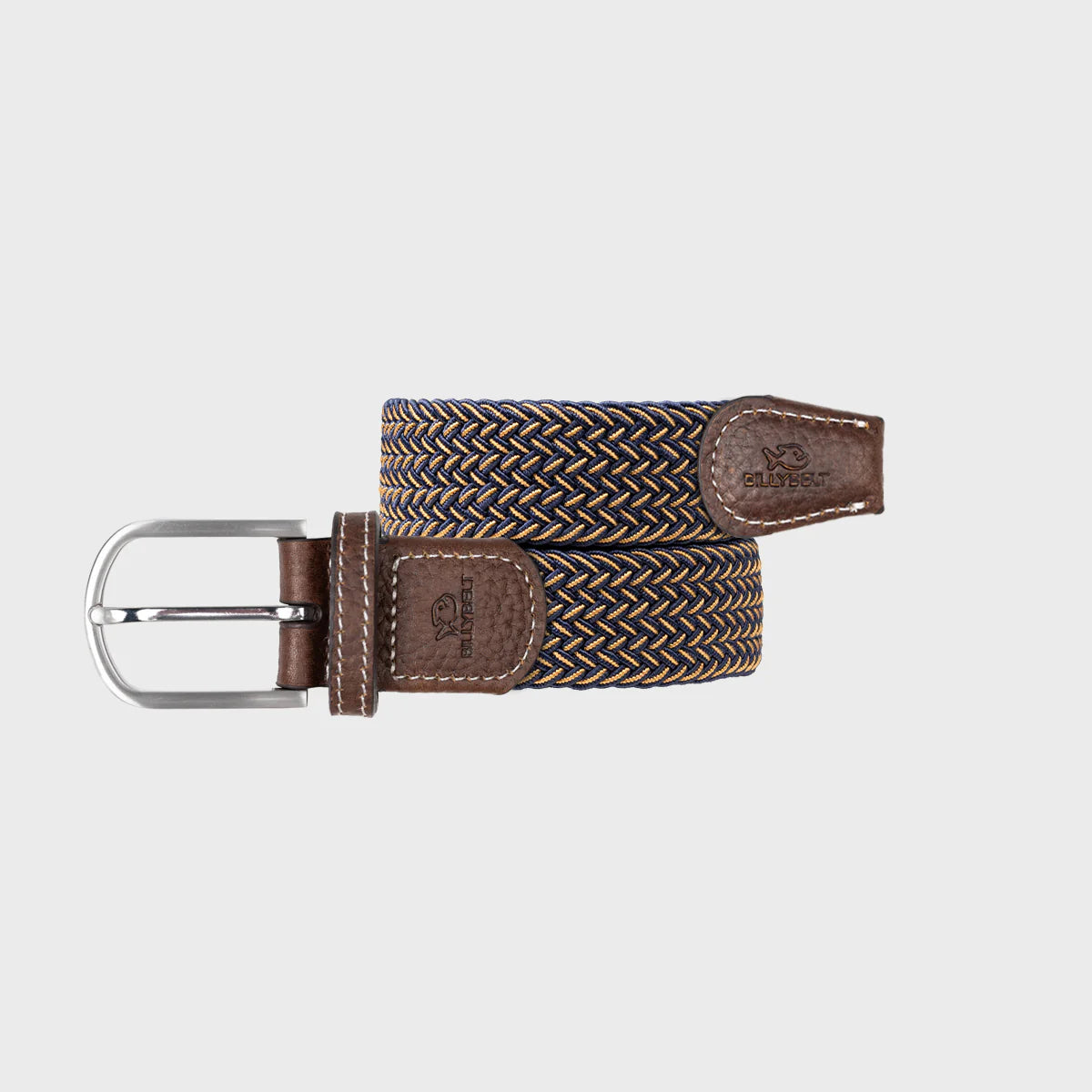 BILLYBELT Elastic Woven Belt in Havana