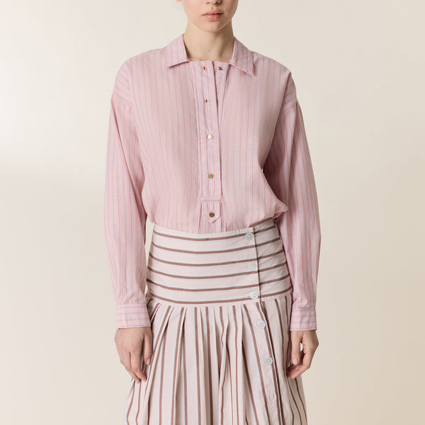 LEON & HARPER Chams Long Sleeve Shirt in Pink