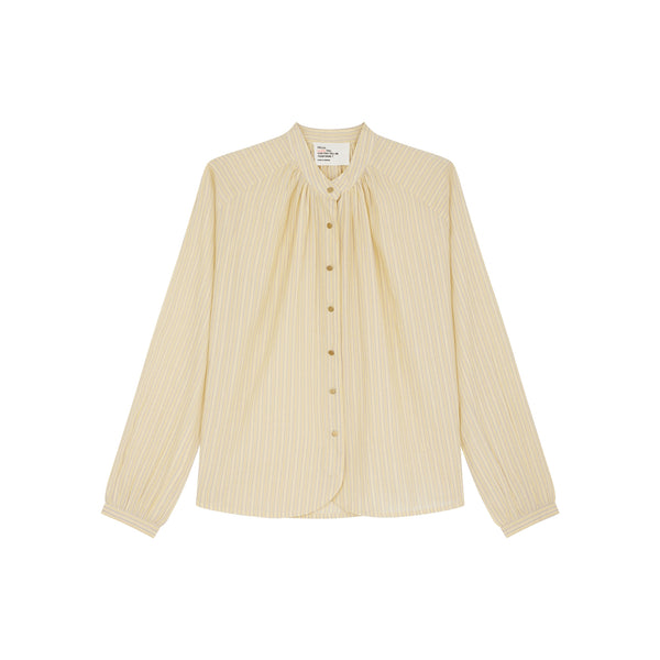 LEON & HARPER Cirus Stripe Shirt in Yellow