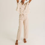 TINSELS Cinzia Arles Short Sleeve Shirt in Grey