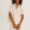 TINSELS Cinzia Arles Short Sleeve Shirt in Grey