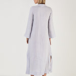 MONDO CORSINI Claire V Neck Kaftan Dress in Mist