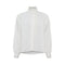 ANNE-MI Cloud Lace Detail Long Sleeve Shirt in White Sand