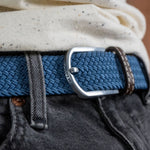 BILLYBELT Elastic Woven Belt in Air Force