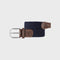 BILLYBELT Elastic Woven Belt in Navy Blue