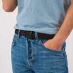 BILLYBELT Elastic Woven Belt in All Black