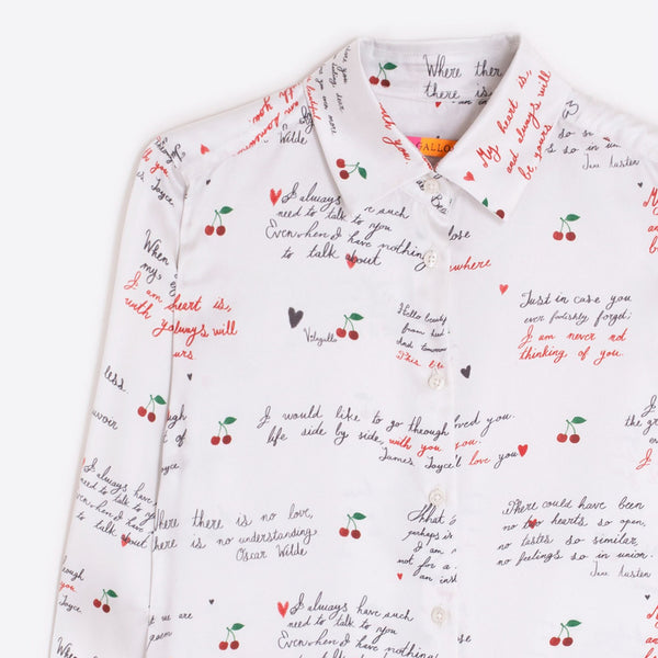 VILAGALLO Love Shirt in Cream
