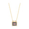 MYA BAY Navy EL Paso Necklace in Gold