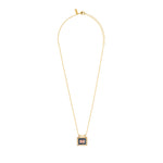 MYA BAY Navy EL Paso Necklace in Gold