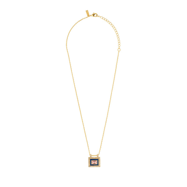 MYA BAY Navy EL Paso Necklace in Gold