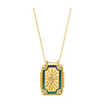 MYA BAY Mystic Blue Twice Boheme Necklace in Gold