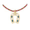 MYA BAY Mini Horseshoe Necklace in White & Gold