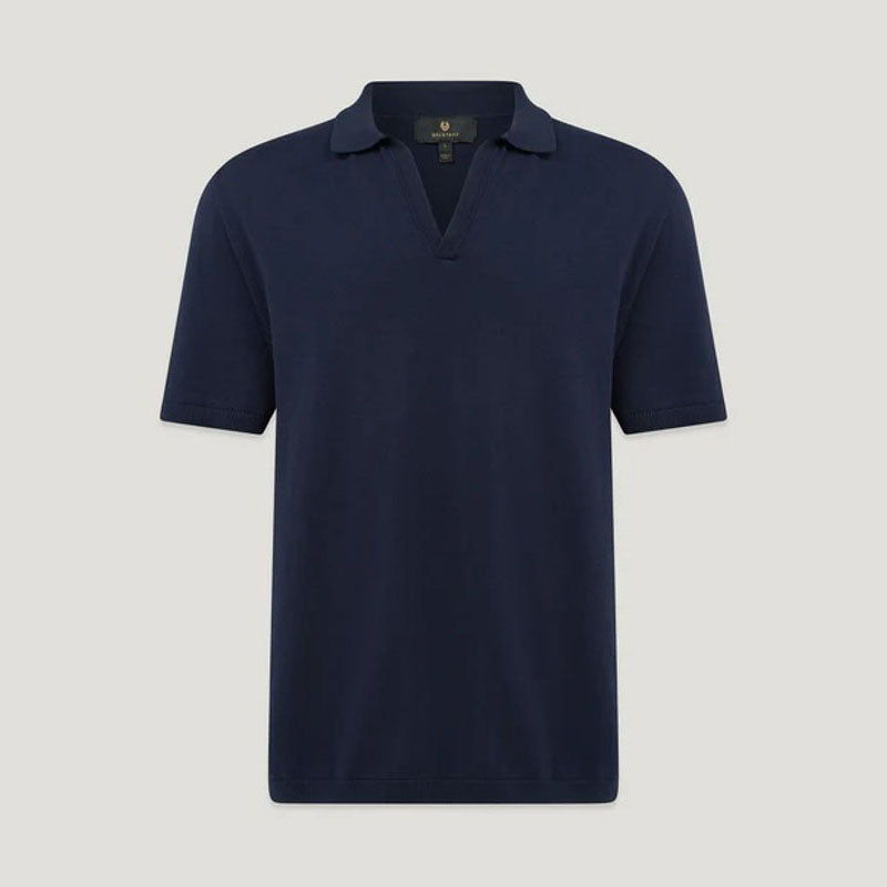 BELSTAFF Coast Knitted Polo in Dark Ink
