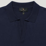 BELSTAFF Coast Knitted Polo in Dark Ink