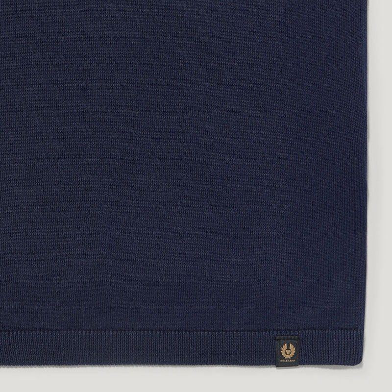 BELSTAFF Coast Knitted Polo in Dark Ink