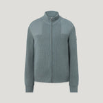 BELSTAFF Commander Full Zip Jumper in Atlantic Grey