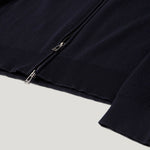 BELSTAFF Commander Full Zip Jumper in Dark Ink