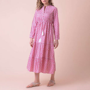 Corfu Dress in Habibi Pink
