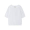 JUMPER 1234 Cotton Fisherman Rib T-Shirt in White