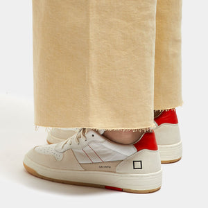 Court 2.0 Vintage Calf in White/Coral