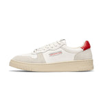 Court Sneakers in Off White/Tofu Red