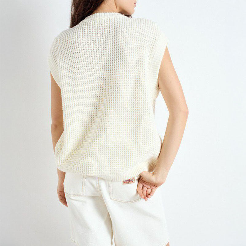 AMERICAN VINTAGE Crashway Cardigan in Pearl