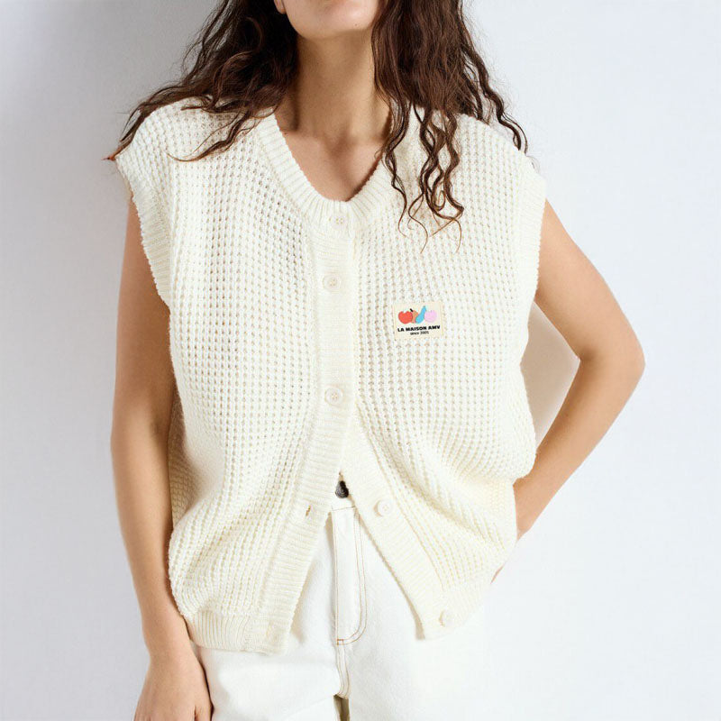 AMERICAN VINTAGE Crashway Cardigan in Pearl
