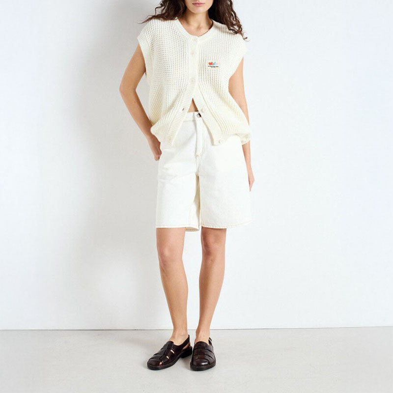 AMERICAN VINTAGE Crashway Cardigan in Pearl
