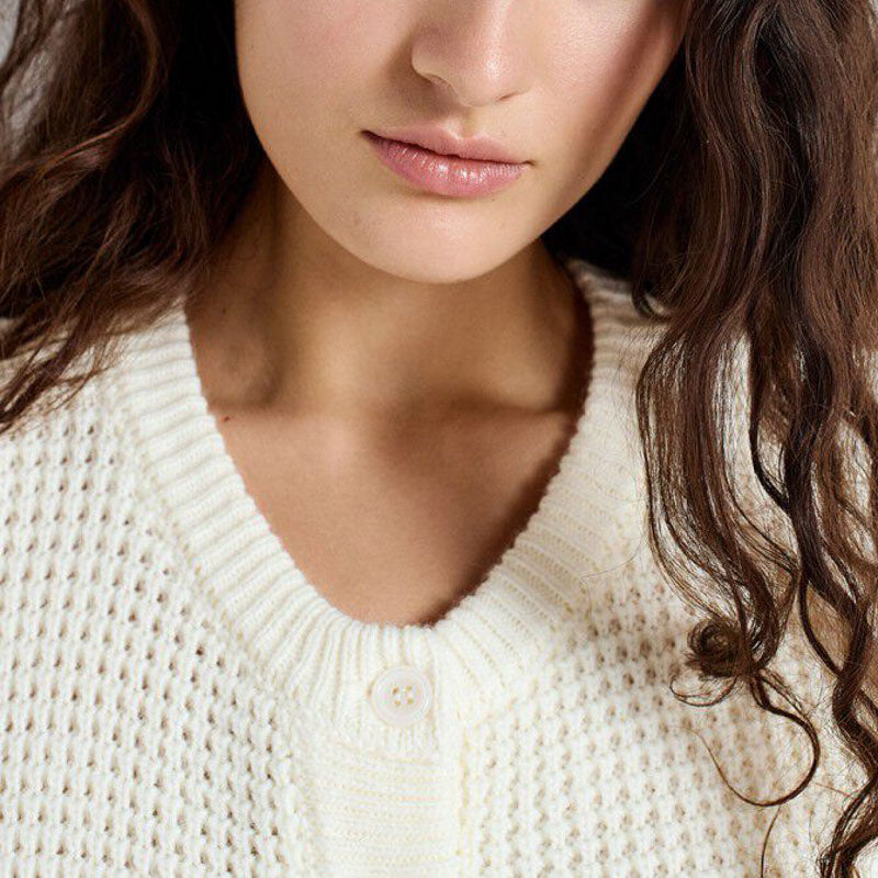 AMERICAN VINTAGE Crashway Cardigan in Pearl