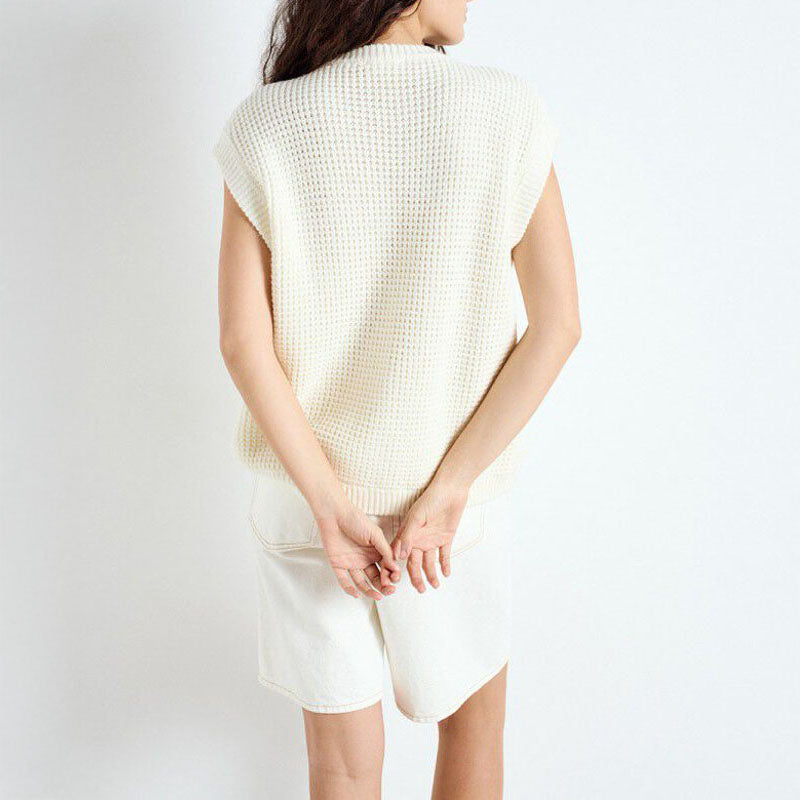 AMERICAN VINTAGE Crashway Cardigan in Pearl