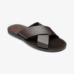 LOAKE Gozo Sandals in Dark Brown