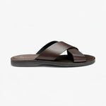 LOAKE Gozo Sandals in Dark Brown