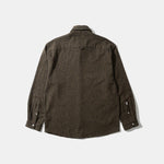 EDMMOND STUDIOS Crosswords Shirt in Plain Chocolate