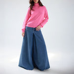 COLORUSH Malibu Roll Neck in Barbie