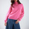 COLORUSH Malibu Roll Neck in Barbie