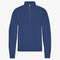 COLORFUL STANDARD Organic Quarter Zip Jumper in Marine Blue
