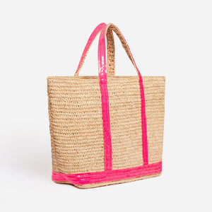 Cabas M Tote Bag in Pink Fluo
