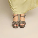 ESSKA Caitlyn Mid Heel Sandals in Leopard