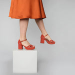 ESSKA Caro Suede Sandals in Rust